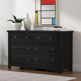 Farmhouse 6 Drawer Dresser