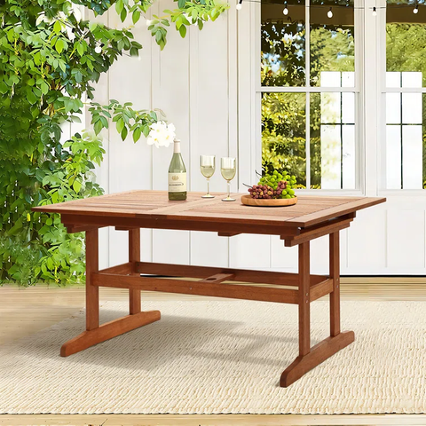 Averyann 78.3'' L x 31.9'' W Extendable Outdoor Table