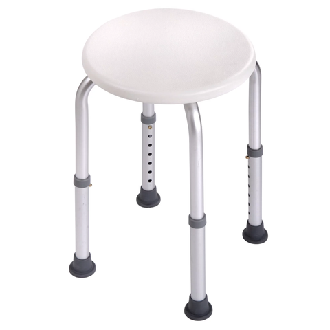 Jaxpety Adjustable Shower Stool Tub Chair 7 Height Medical Tool-