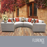 4 Piece Patio Wicker Sectional Set