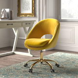 Louise Velvet Modern Task Chair with Ergonomic Design