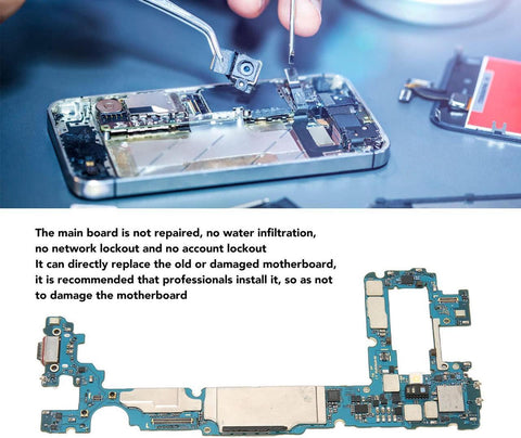 128GB Unlock Motherboard for Galaxy S10, Professional Phone Unlock Main Logic Board Replacement