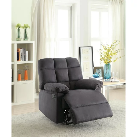 Recliner-Plush Microfiber-Ebony