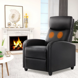 Yangming Recliner Chair Single Sofa with Footrest and Massage