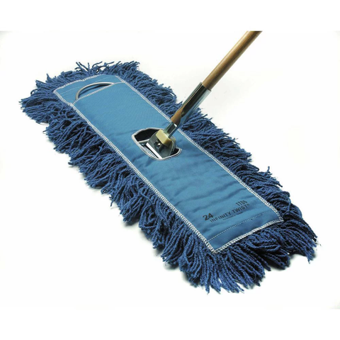 HUBERT® Dust Mop with Blue Cotton Yarn - 36"W