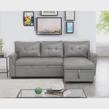 Perry Modern Reversible Sectional Sofa with Storage Chaise