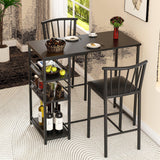 Dining Table Set Small Bar Table Kitchen and Chairs Set