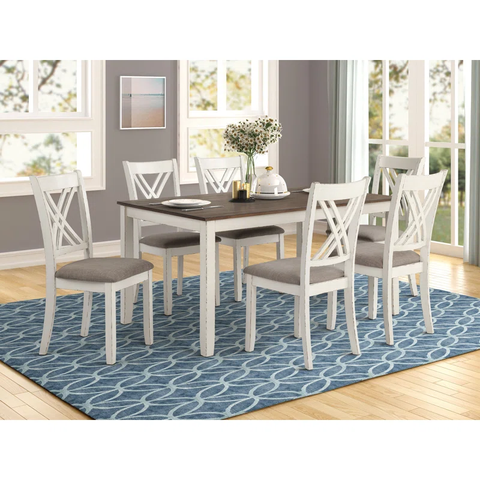 Zahraa 7 - Piece Dining Set