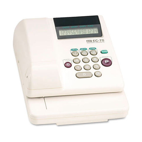 MXBEC30A Memory Electronic Check Writer, 10 Digits, 1 Column - Business & Personal Checks