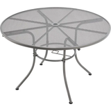 48" Round Outdoor Café Table, Steel Mesh