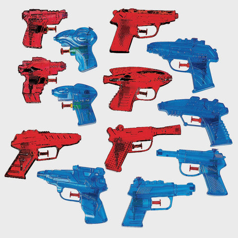 Patriotic Water Gun Assortment - Party Favors - 25 Pieces