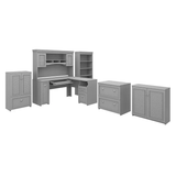 Bush Furniture Fairview L Desk 6 Pc Office Set