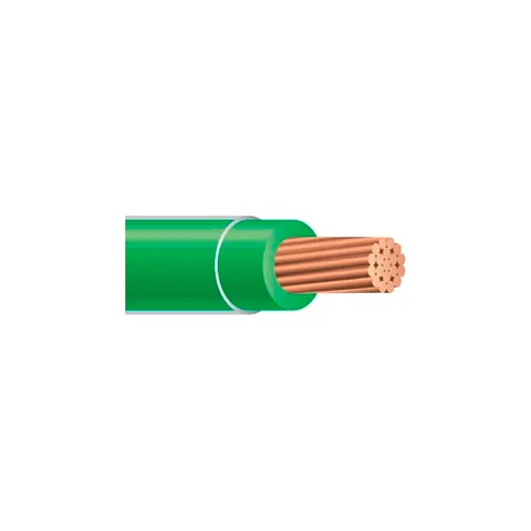 Southwire 25172801 THHN 4 Gauge Building Wire, Stranded Type, Green, 500 ft