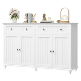 Kitchen Buffet Cabinet, 4-Doors 2 Large Drawers Wood Sideboard Storage Cabinet