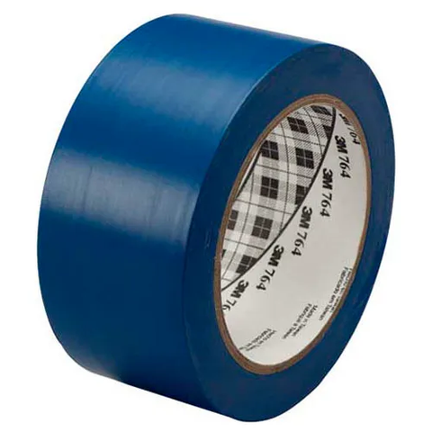 3M™ 764 Vinyl Tape 2" x 36 Yds 5 Mil Blue - 6/PACK