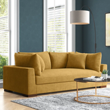 Alcantara 89.5" Square Arm Sofa