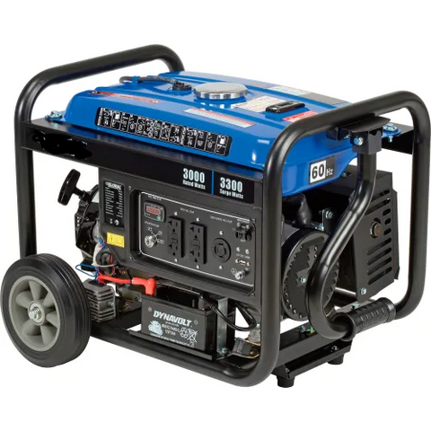 Portable Generator W/ Electric/Recoil Start, Gasoline, 3000 Rated Watts