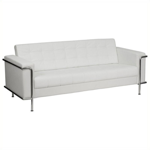 Bowery Hill Contemporary Sofa in White