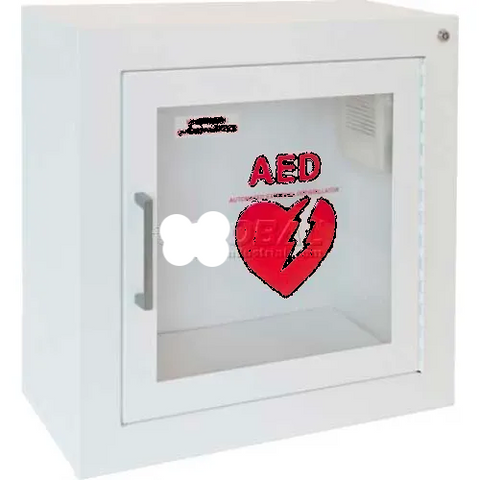 AED Cabinet Surface Mount, 85 db Audible Alarm, Steel