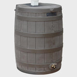 Good Ideas Rain Wizard Whiskey Style Rain Barrel with Overflow and Spigot