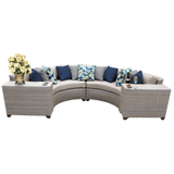 4 Piece Patio Wicker Sectional Set