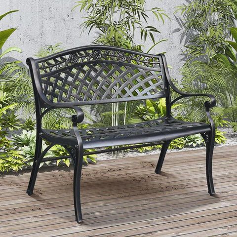 Arnessa Metal Outdoor Bench