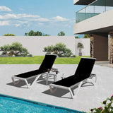 Patio Chaise Lounge Chair Set of 3