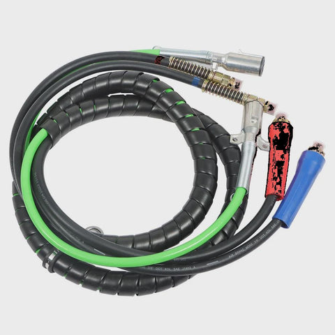 labwork 12 Inch 12FT 3-in-1 Wrap Set Air Line Hose Assemblies Replacement for Semi Truck Tractor Trailer