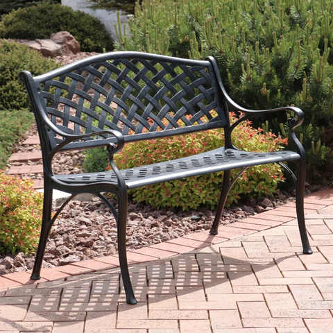 Ismenia Metal Outdoor Bench