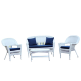 4pc Wicker Conversation Set