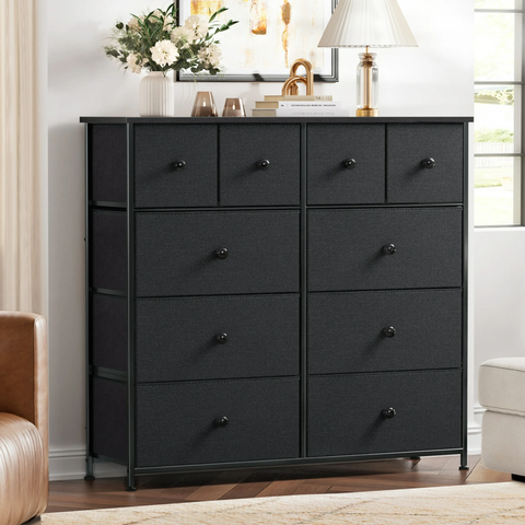 GUNAITO Dressers for Bedroom with 10 Drawer Fabric Chest