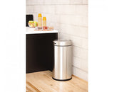 55 liter  swing top can--stainless steel
