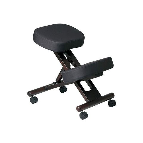 Ergonomic Knee Chair, Fabric, Black