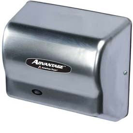 American Dryer Advantage Series Hand Dryer W/ Universal Voltage 100-240V - Stainless Steel AD90-SS
