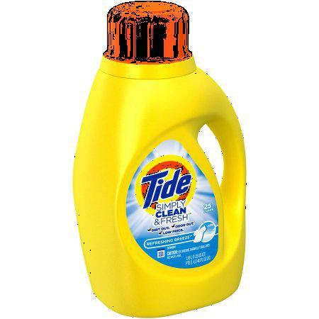 Tide Simply Clean & Fresh HE Liquid Laundry Detergent, Refreshing Breeze Scent, 25 Loads 40 fl oz