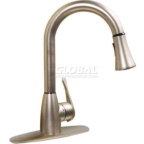 cleanFLO By Madgal 8184 Pull Down Kitchen Faucet, Brushed Nickel Finish