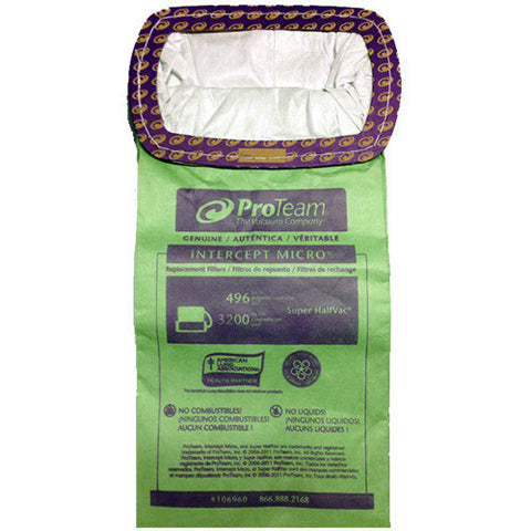 ProTeam 107377 Intercept Micro Filter Bags for New ProGen 12/15 (10PK)
