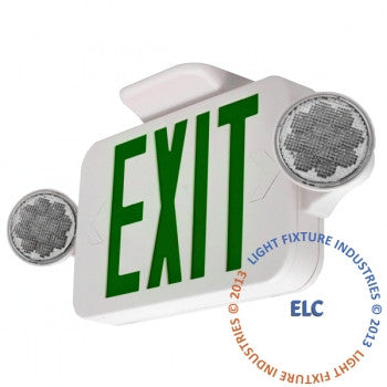 Exit Light Combo Green Compact ** ALL LED ** High Output