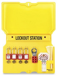 Lockout/Tagout Wall Mount Station - 4-Lock