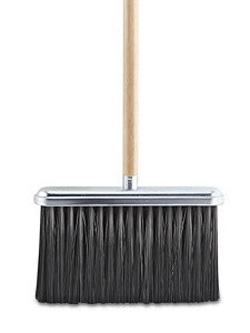 Heavy Duty Upright Broom with Handle - 11"