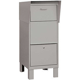 Salsbury Courier And Collection Box 4975GRY - Gray, Private Access