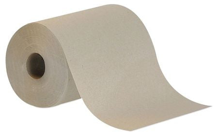 Brown Paper Towels Roll 7-7/8"W x 350'L, 12 Rolls