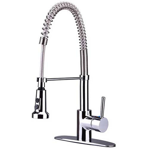 Ultra Faucets 1 Handle Kitchen Faucet W/Spring Spout, UF12300 Chrome, 20"H