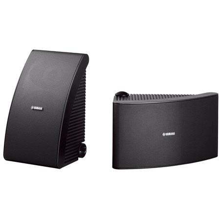 Yamaha NS-AW992 Indoor/Outdoor Speakers, 8" Waterproof Woofer, Weatherproof Design, Angled Construction, Pair, Black