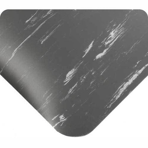Antimicrobial Tile Top Antifatigue Mat 1/2" Thick, 36x60 Charcoal
