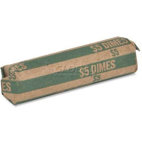 Sparco Flat Coin Wrapper TCW10, $5 Dimes Capacity, Price Pack of 1000