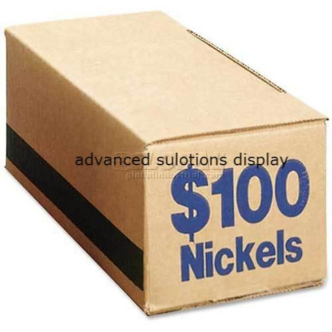 PM Company SecurIT®® Coin Box 61005 For $100 Nickels, Blue, 50/Carton
