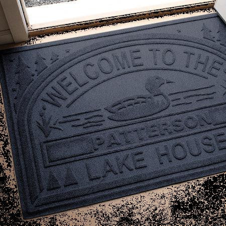 WATER GUARD PERSONALIZED WELCOME TO THE LAKE HOUSE FLOOR MAT-30" X 45"
