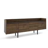 Unit 2 Drawer and 3 Door Sideboard in Walnut and Black