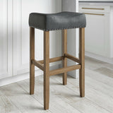 Firth Bar & Counter Stool Dark Gray/Light Brown